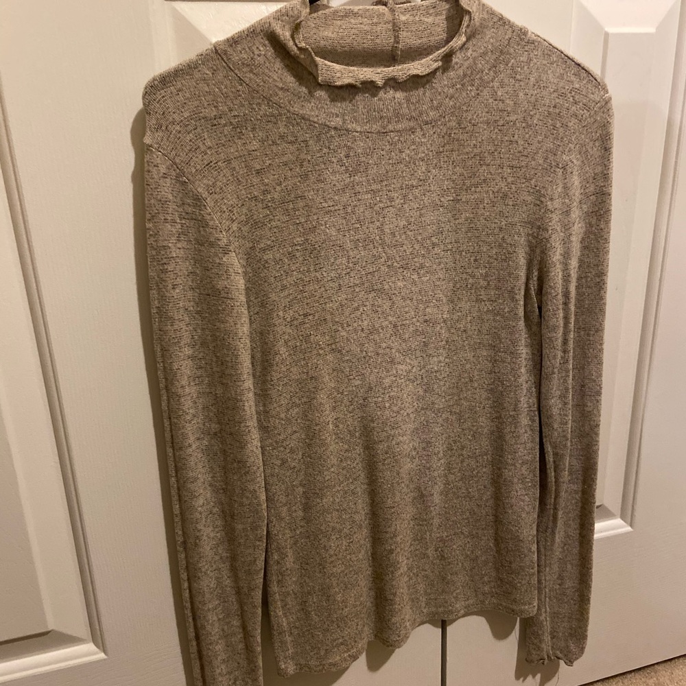 Tan turtleneck long sleeve